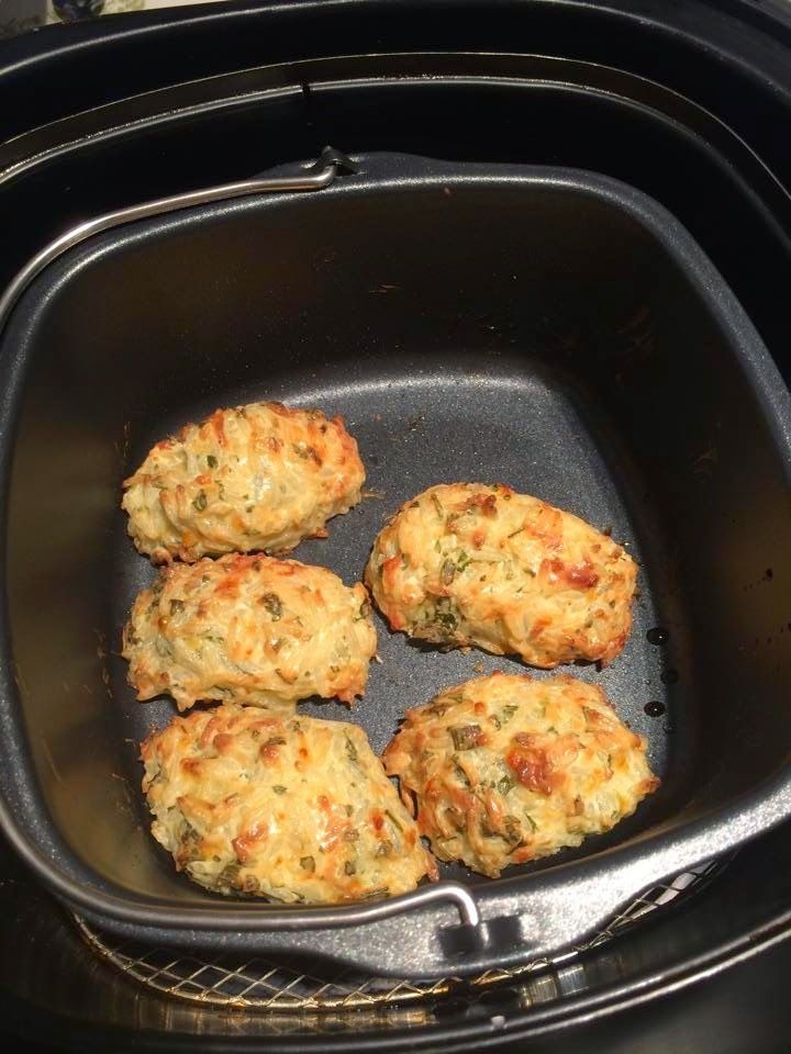 Bolinhos na air fryer feitos por aluna
